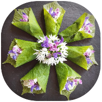 Petits cônes sauvages au chèvre